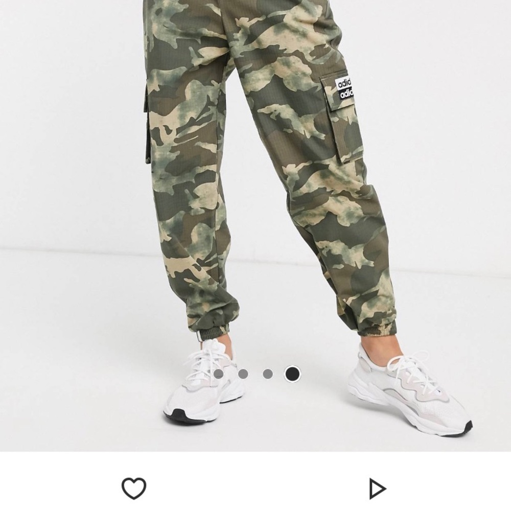 Adidas High Waist Camo Pants - ASOS